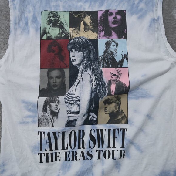Taylor Swift T Shirt Womens M Sleeveless Tie Dye Graphic Tee Crew Neck Concert - Picture 2 of 11